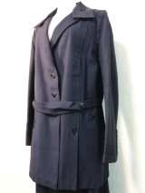 【Antique】1910's〜1920's　Navy Blue Wool Walking Suit