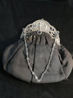 画像2: 【Antique】1800's Victorian シルバーフレームBag　天使