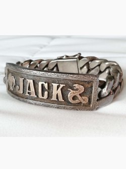 画像1: 『JACK』ヴィンテージバイカーブレス