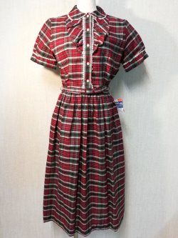 画像1: 【DeadStock】50’s Princess Peggy ヴィンテージチェックワンピース