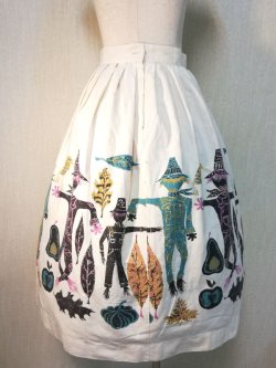 画像2: 50's ScareCrow Novelty Print ヴィンテージスカート