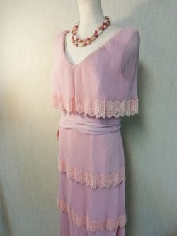 画像7: 【DeadStock】60's miss Elliette ヴィンテージ シフォンプリーツドレス
