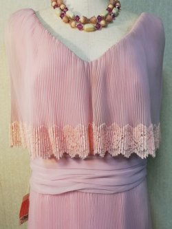 画像9: 【DeadStock】60's miss Elliette ヴィンテージ シフォンプリーツドレス