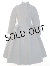 Vintage 60's Black Lilli Ann Striped Lined Wool Wrap Coat XL