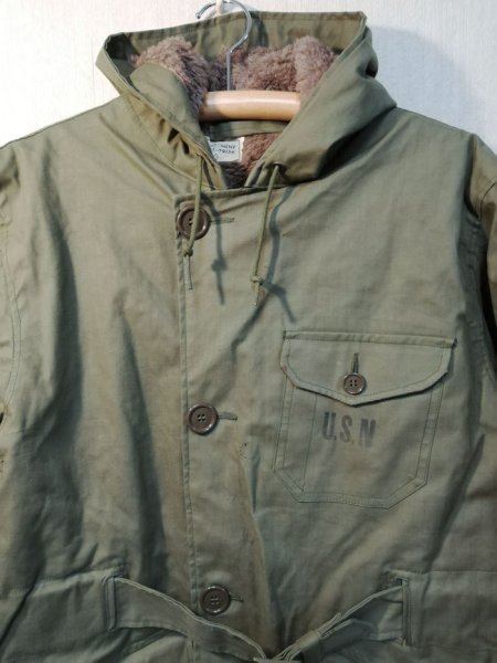 画像2: 40's WW2 U.S.NAVY DECK COAT (2)