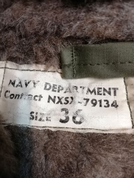 画像5: 40's WW2 U.S.NAVY DECK COAT (5)