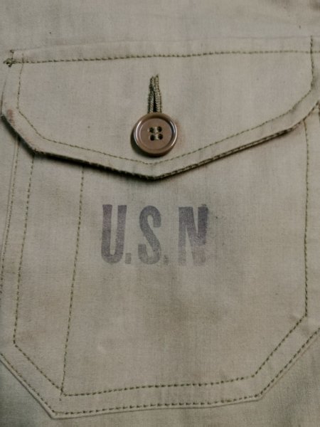 画像7: 40's WW2 U.S.NAVY DECK COAT (7)