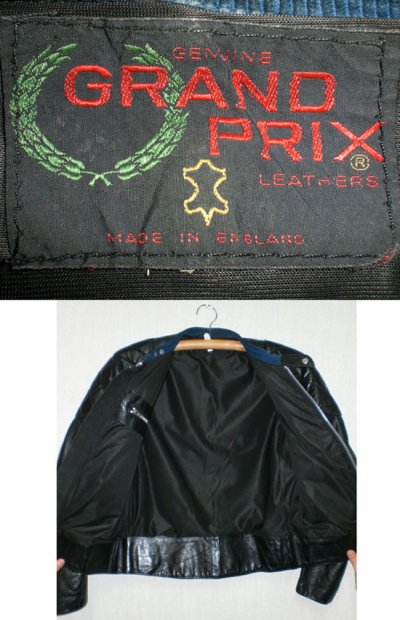 画像2: 70's GRAND PRIX製ブリティッシュヴィンテージシングルライダースジャケット