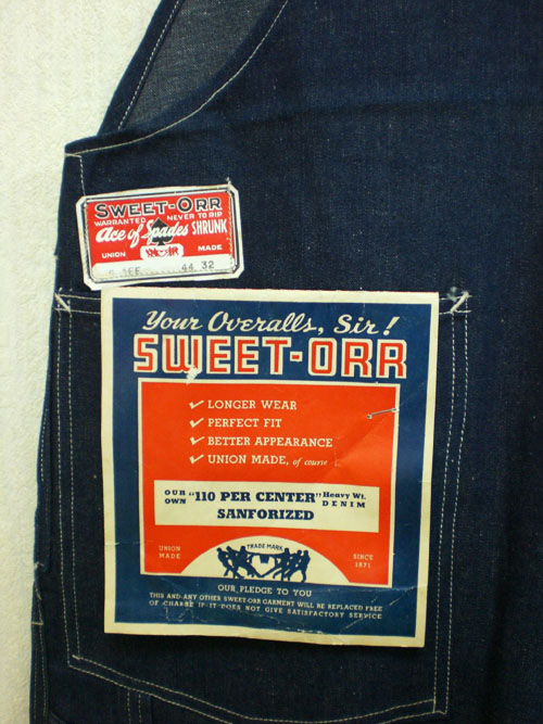 50's vintage ヴィンテージ SWEET-ORR スウィートオール www.ndc.gov.af