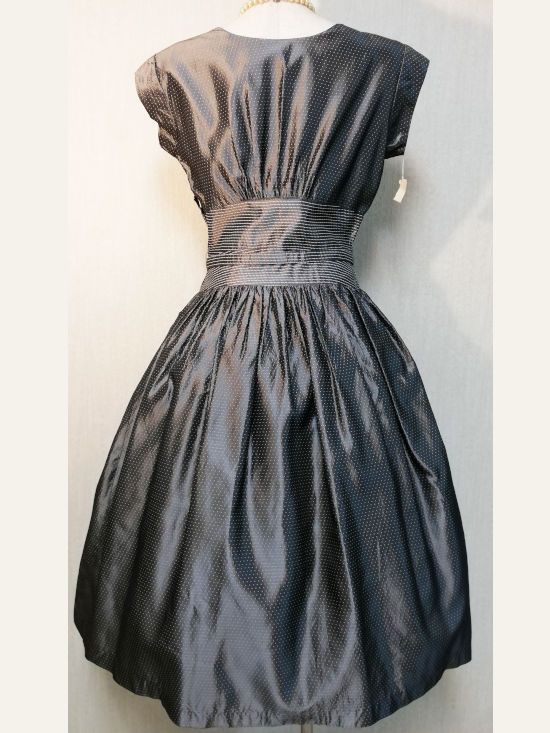 ビンテージ　50s デザインドレス　ワンピース　クラウンジッパー　アンティーク