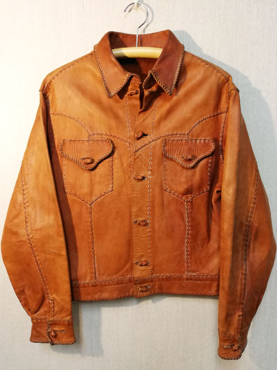 BYRNE\u0026BALER Vintage レザー　ジャケット　　ヴィンテージ