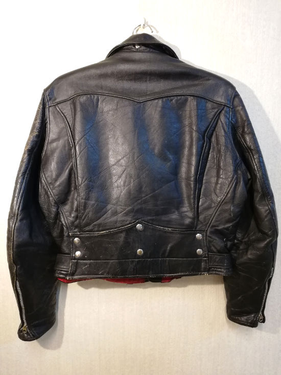 VTG 40s WINDWARD ホースハイド レザー ダブル ライダースJKT