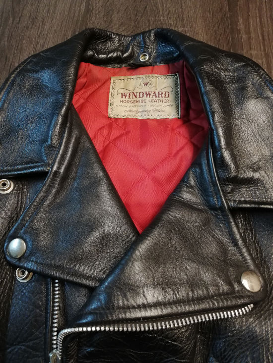 VTG 40s WINDWARD ホースハイド レザー ダブル ライダースJKT