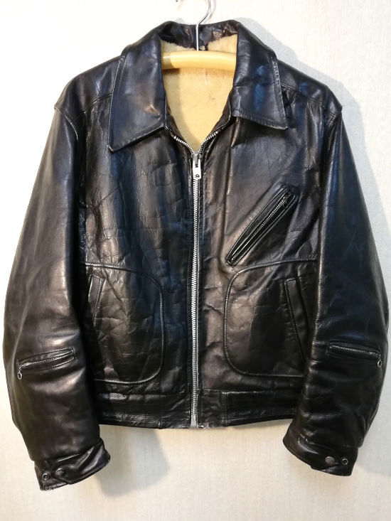 60's〜70's schott PERFECTO リボンタグ ヴィンテージレザージャケット ...